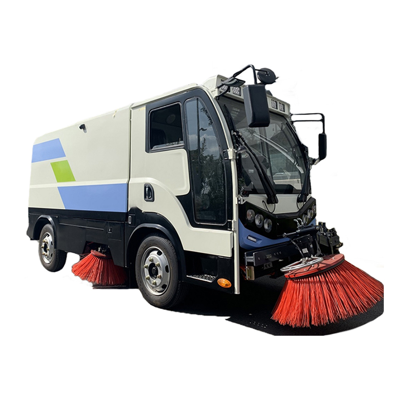 Camion de balayeuse de nettoyage de route électrique pur 5T à vendre