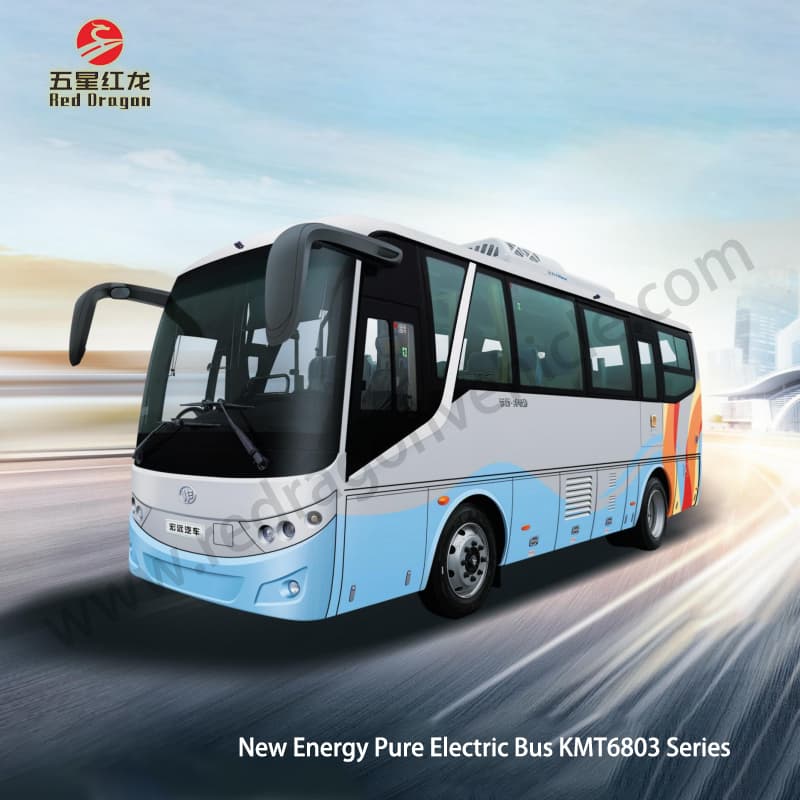 Fournisseur New Energy Pure Electric Bus 8 mètres Prix de l'autocar 34 places